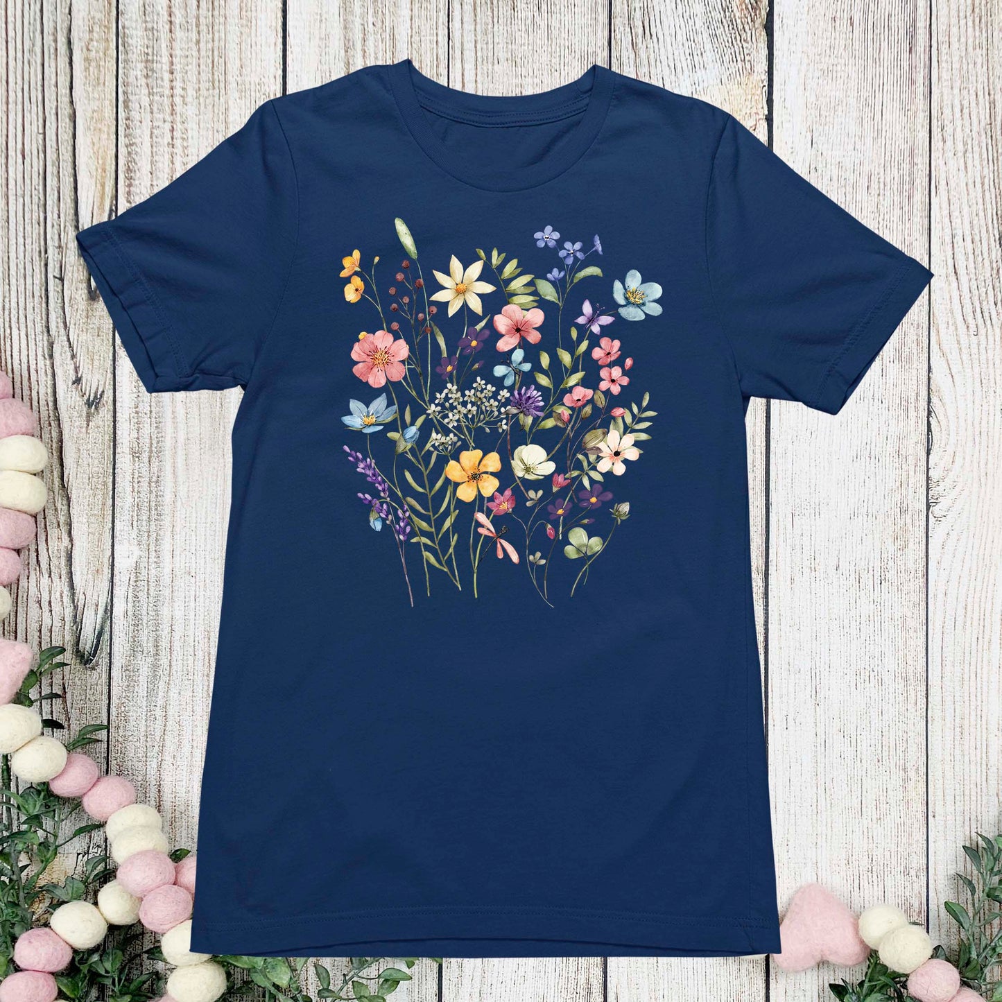 Women Boho Flower T Shirt