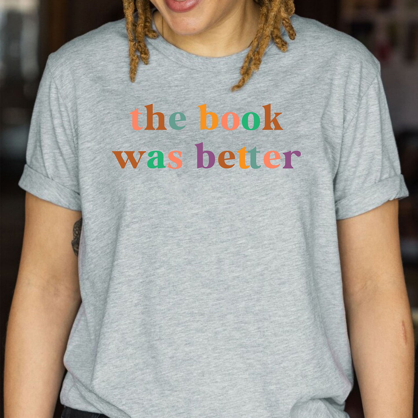 The Book Was Better Book Lover Cute Reading Bookish Teachers T-Shirts