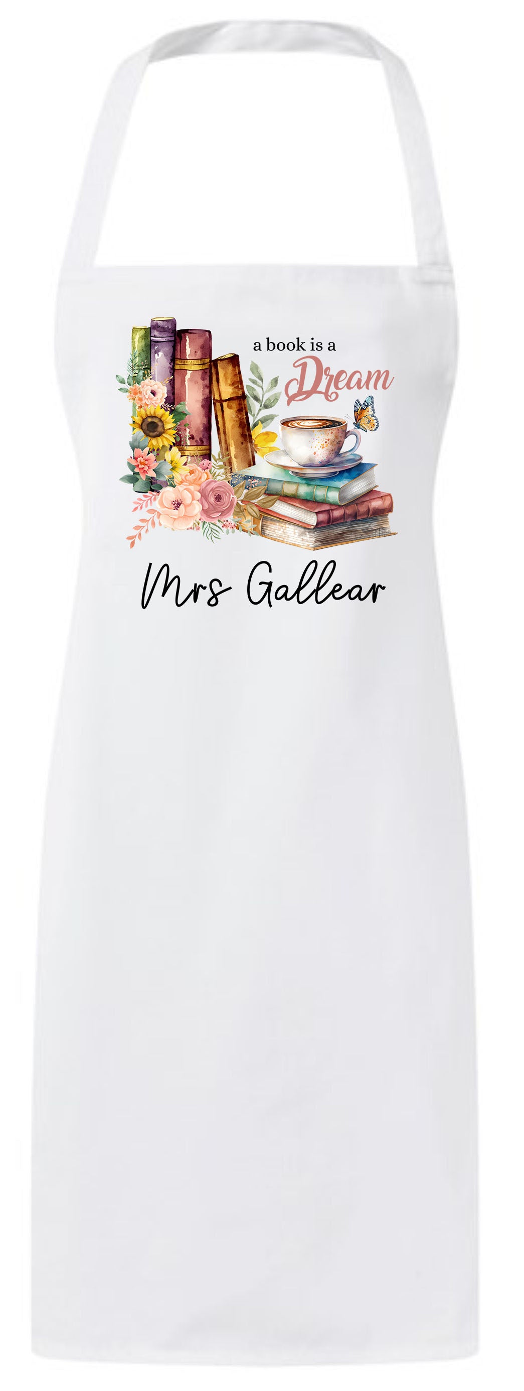 Personalized Teacher Appreciation  Librarian Custom Thank You Gift Apron