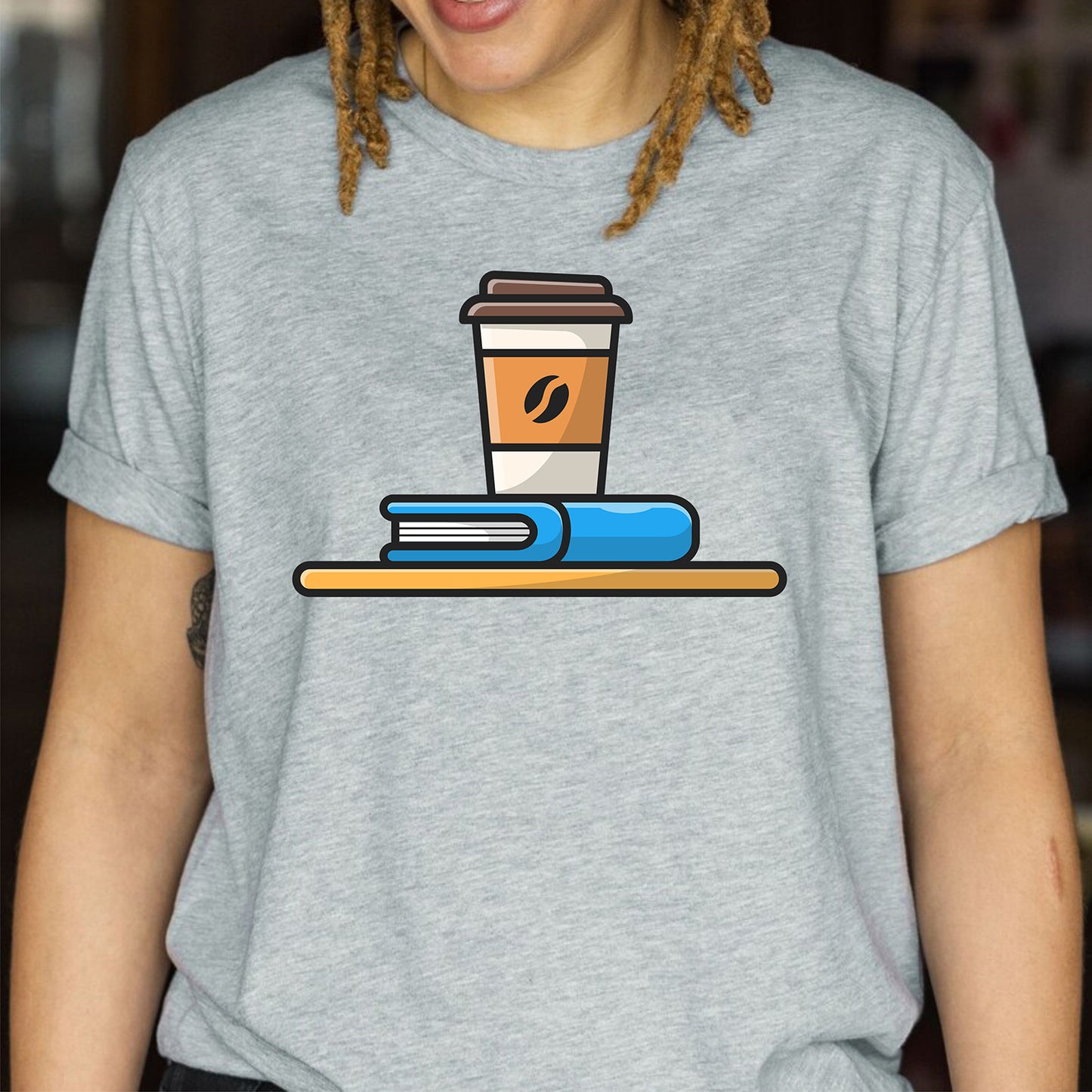 Books Lover Coffee Custom Name Reading Librarian Teachers T-Shirt Gift