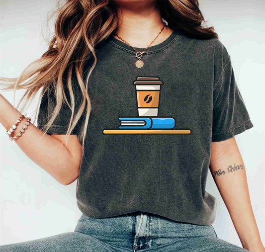 Books Lover Coffee Custom Name Reading Librarian Teachers T-Shirt Gift