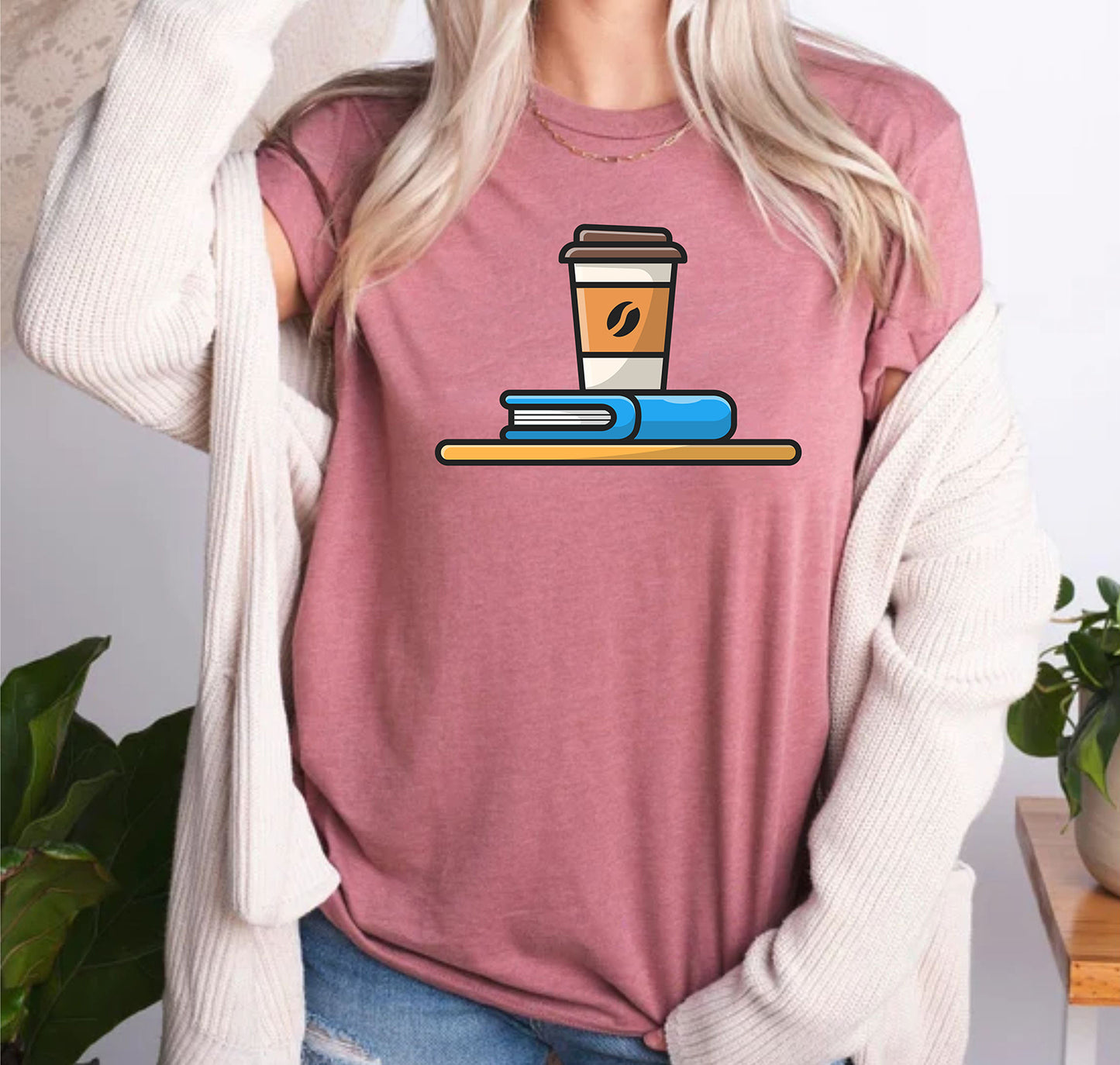 Books Lover Coffee Custom Name Reading Librarian Teachers T-Shirt Gift