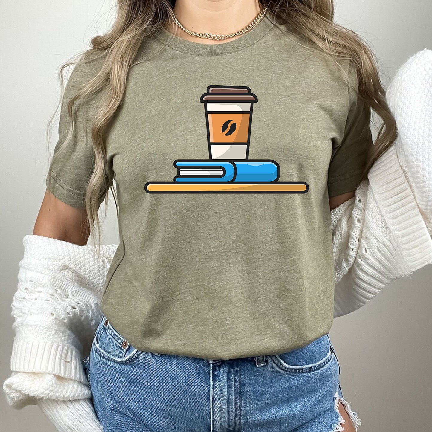 Books Lover Coffee Custom Name Reading Librarian Teachers T-Shirt Gift