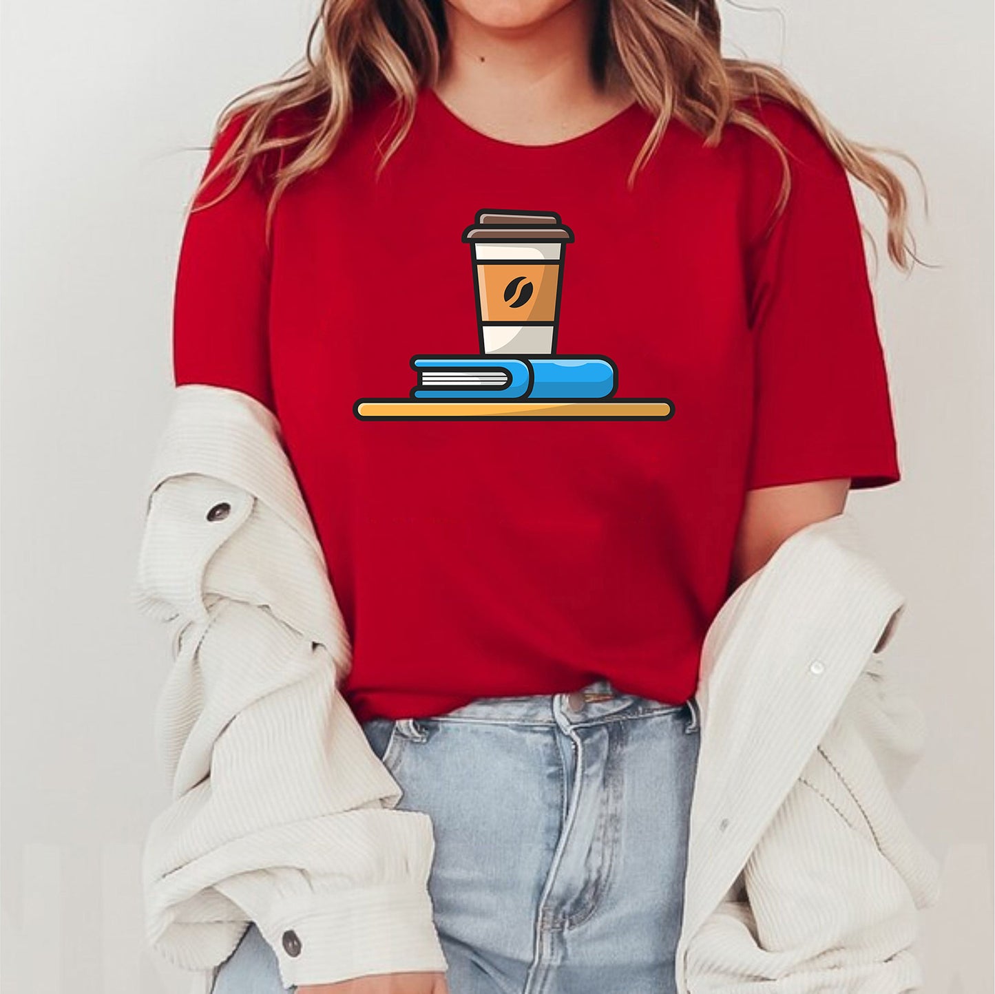 Books Lover Coffee Custom Name Reading Librarian Teachers T-Shirt Gift