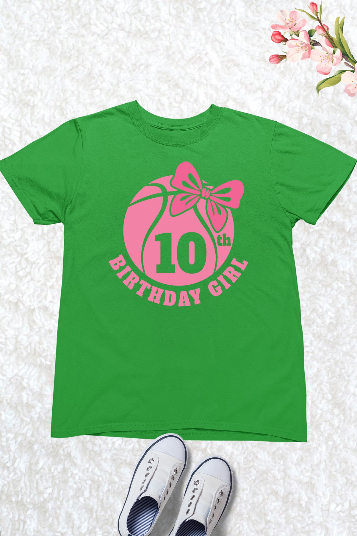 Daughters 10th Birthday Pink Baseball T Shirts