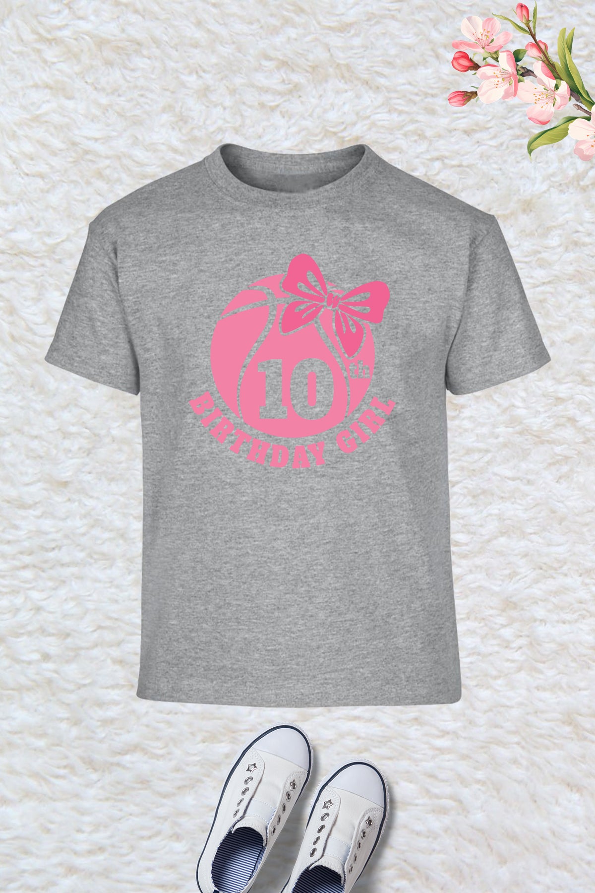 Daughters 10th Birthday Pink Baseball T Shirts