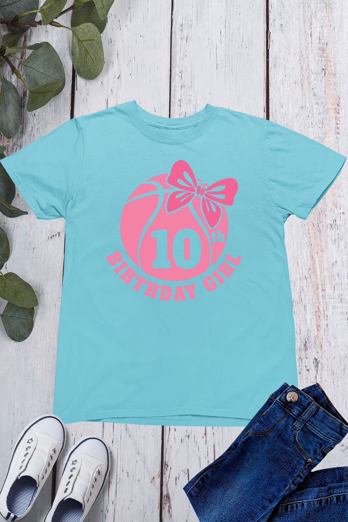 Daughters 10th Birthday Pink Baseball T Shirts