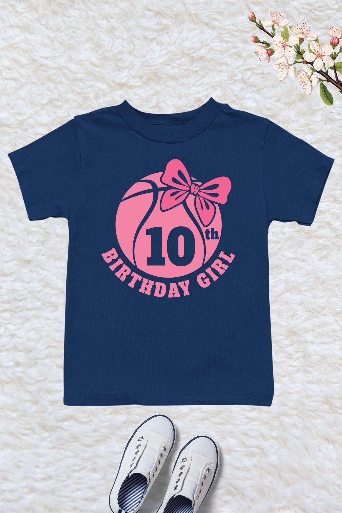 Daughters 10th Birthday Pink Baseball T Shirts