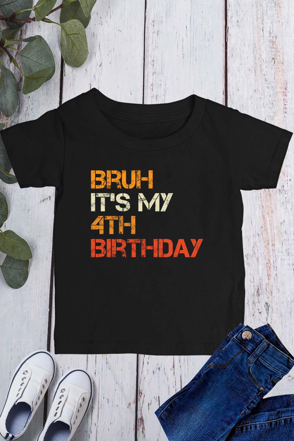 Bruh It's My 4th Birthday Shirt