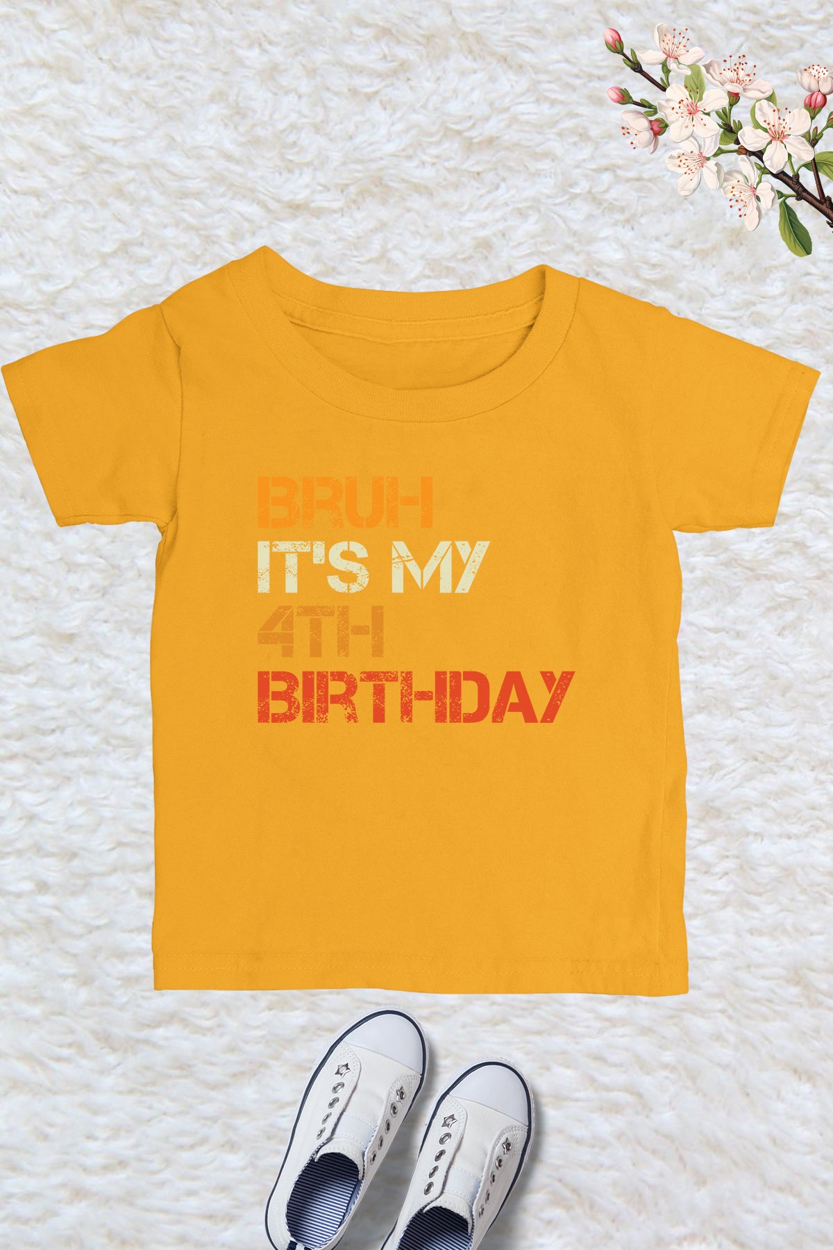 Bruh It's My 4th Birthday Shirt