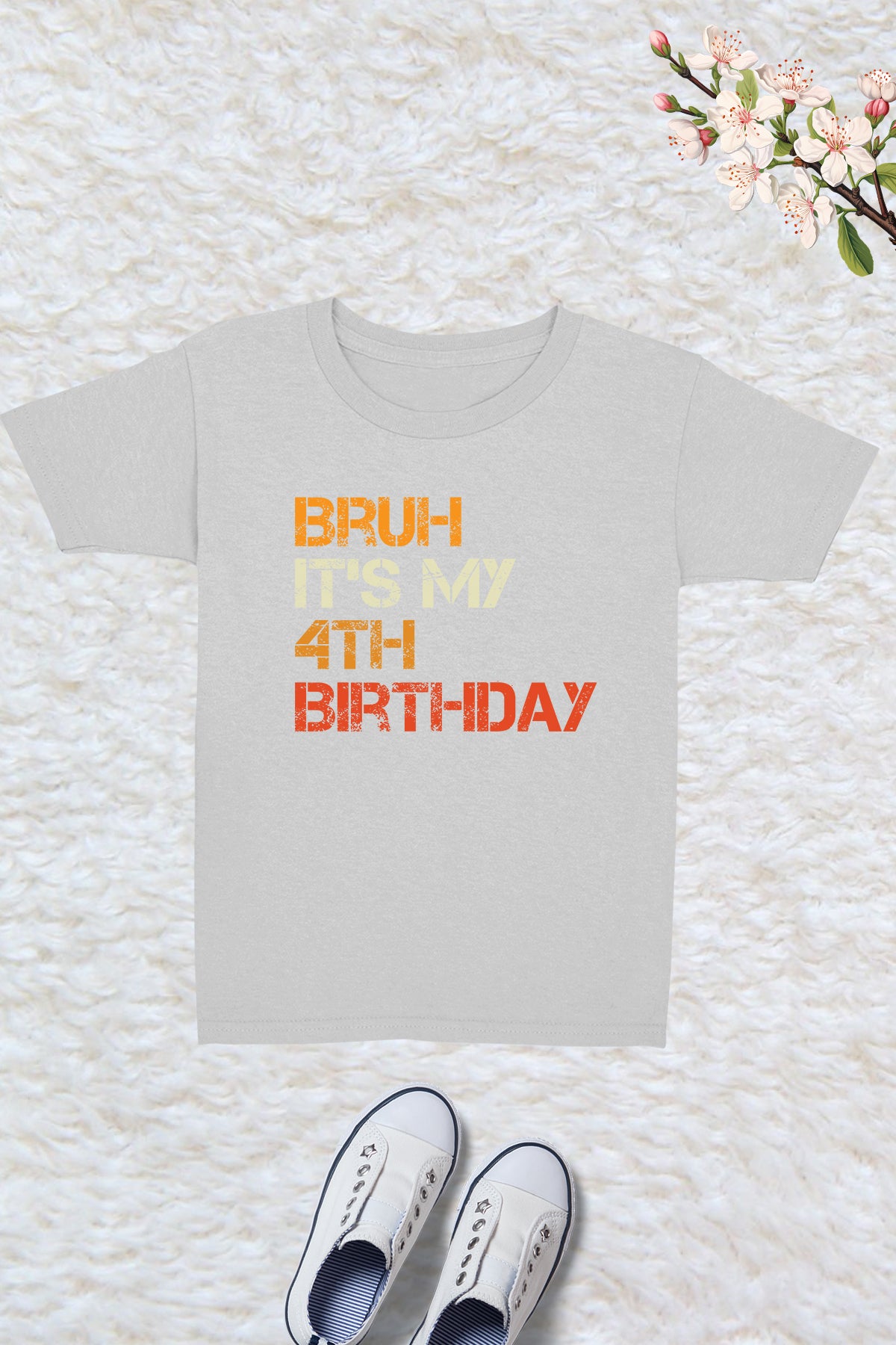 Bruh It's My 4th Birthday Shirt