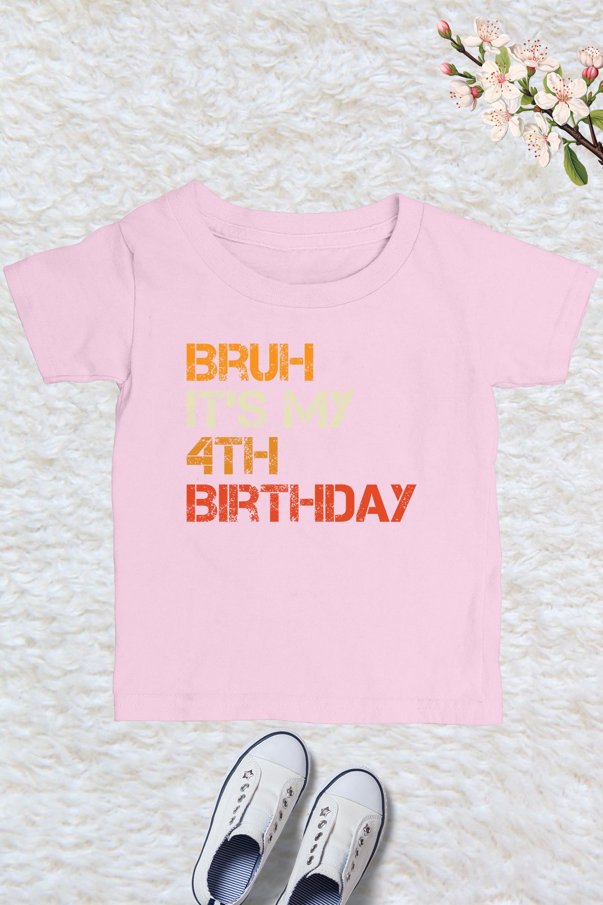 Bruh It's My 4th Birthday Shirt