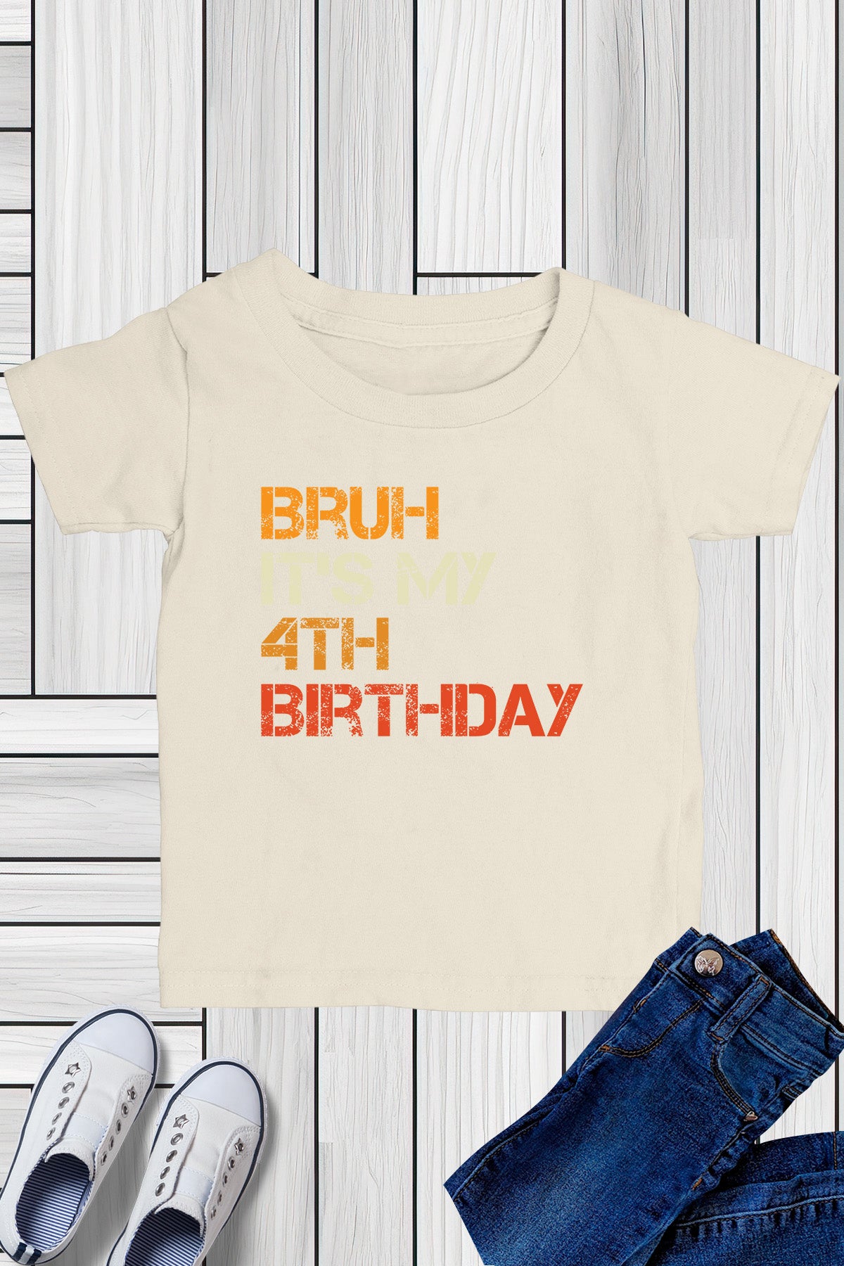 Bruh It's My 4th Birthday Shirt