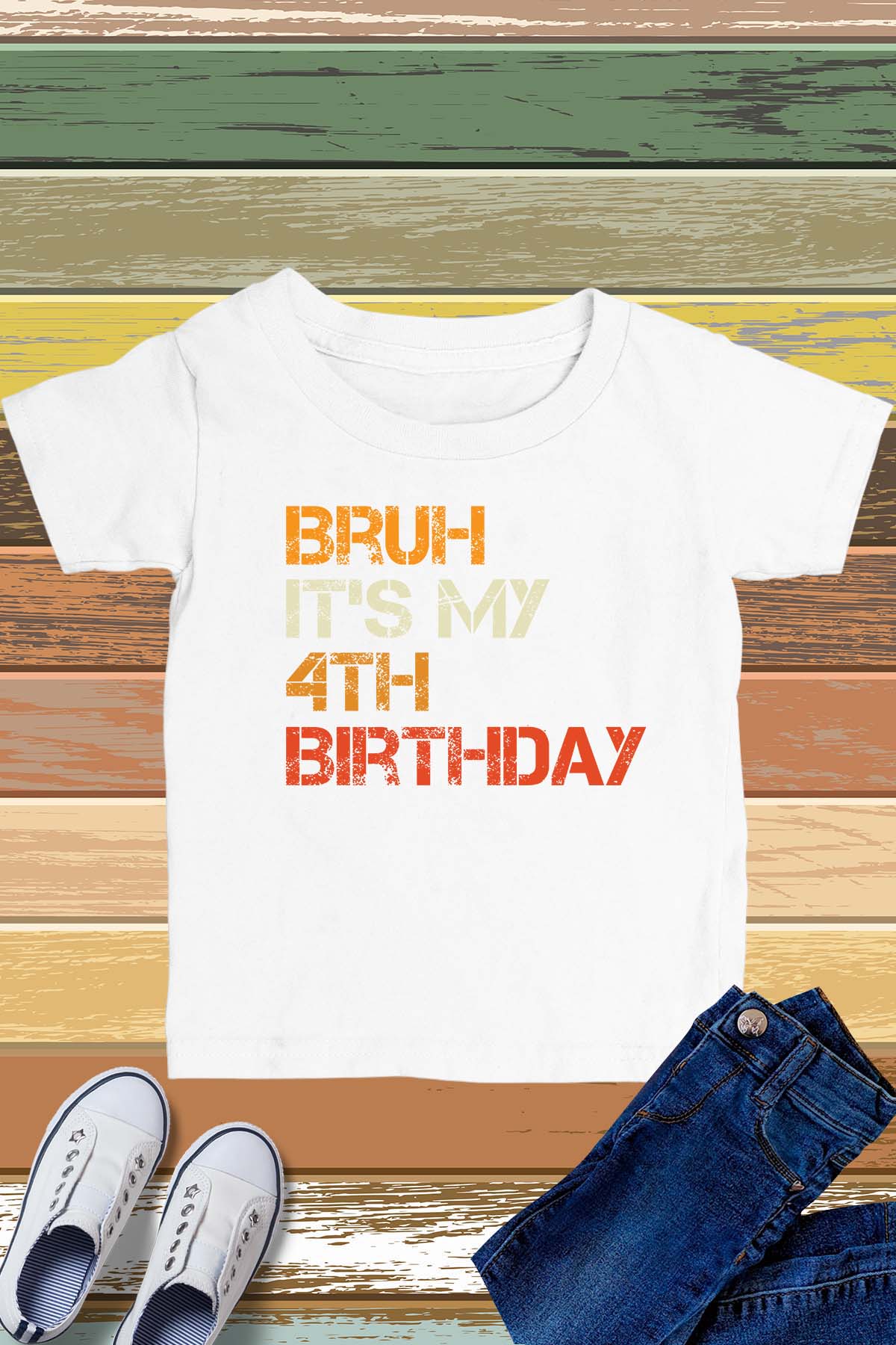 Bruh It's My 4th Birthday Shirt