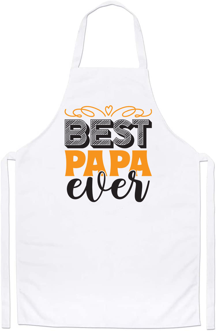 Best Papa Ever Funny Cute Father's Day Custom Daddy Apron