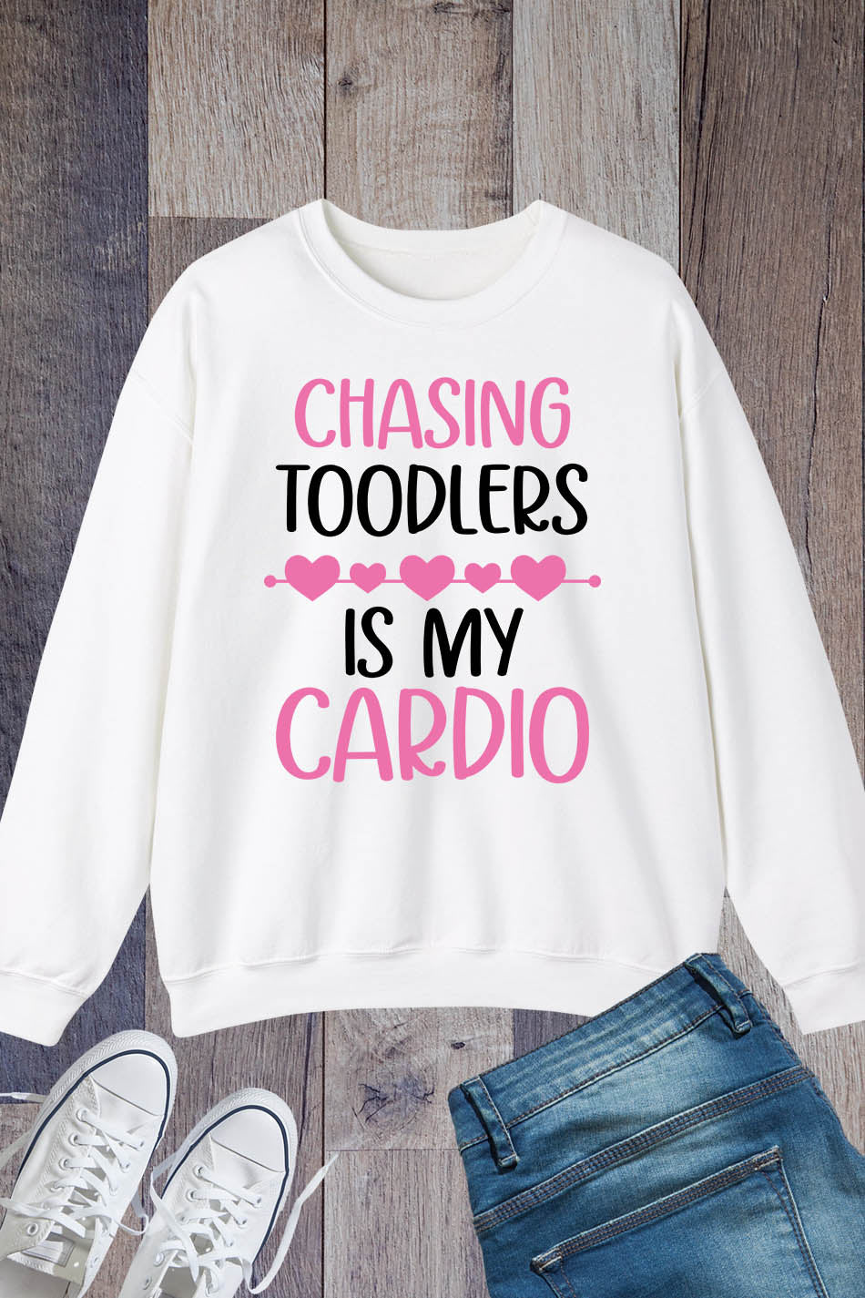 Chasing Is My Cardio Sitters Nanny Sweatshirt