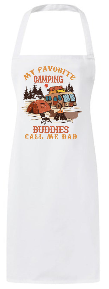 My Favorite Camping Buddies Call Me Dad Custom Funny Fathers Day Apron