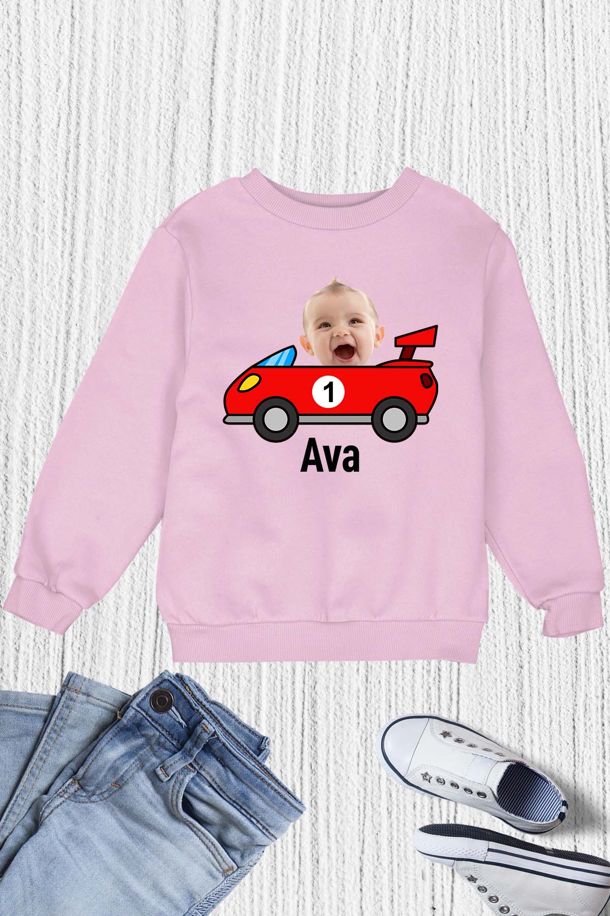 1st Birthday Custom Racing Car T Shirt