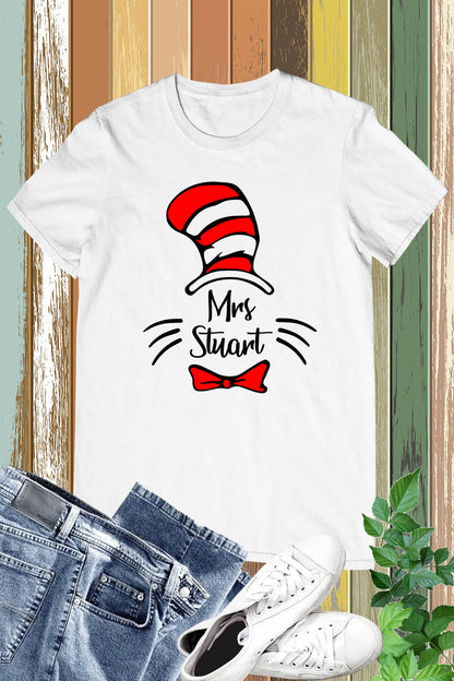 Personalized teacher cat T Shirt