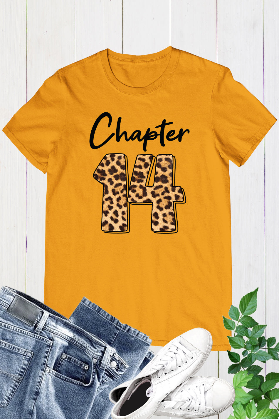 Chapter 14 Leopard Print Birthday Shirt