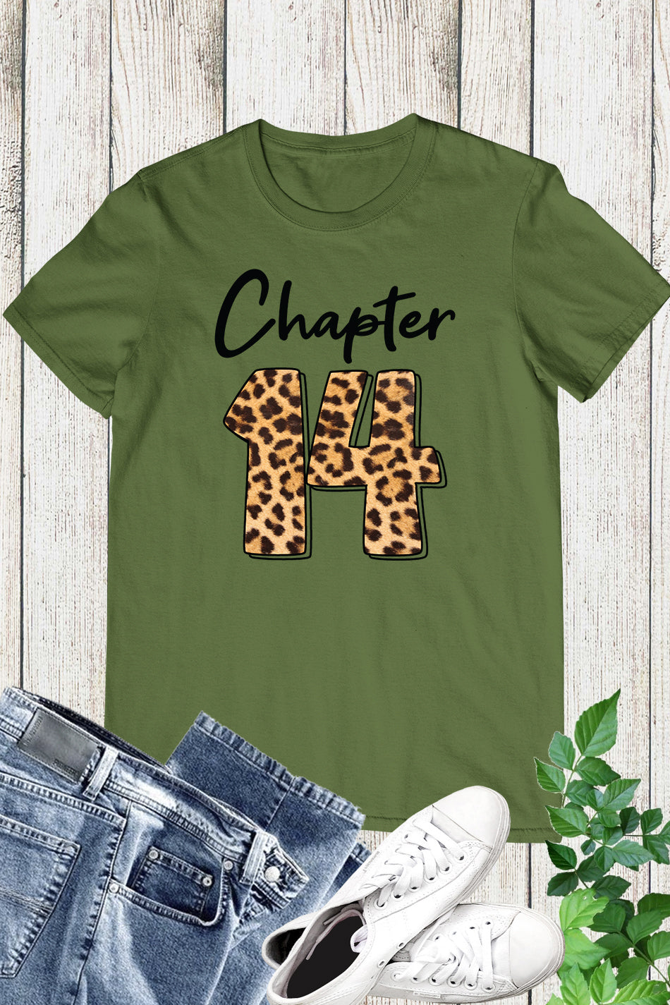 Chapter 14 Leopard Print Birthday Shirt