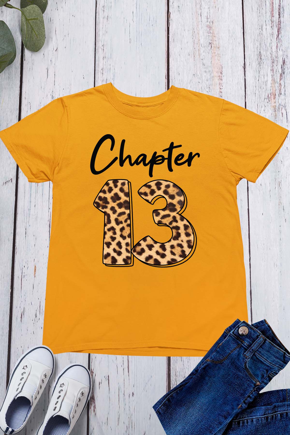 Chapter 13 Leopard Print Birthday Shirt