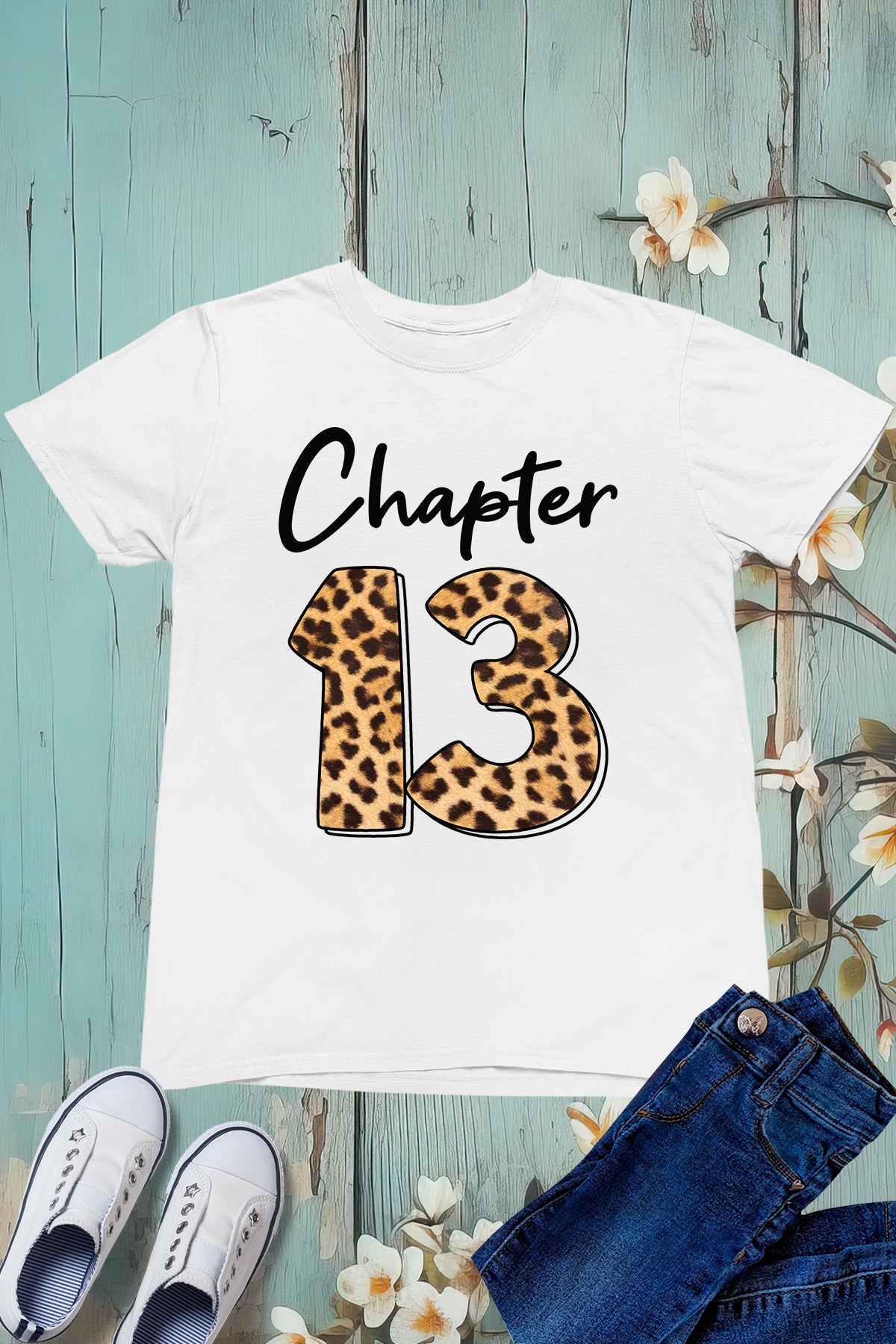 Chapter 13 Leopard Print Birthday Shirt