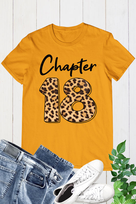 Chapter 18 Leopard Print Birthday Girl Shirt