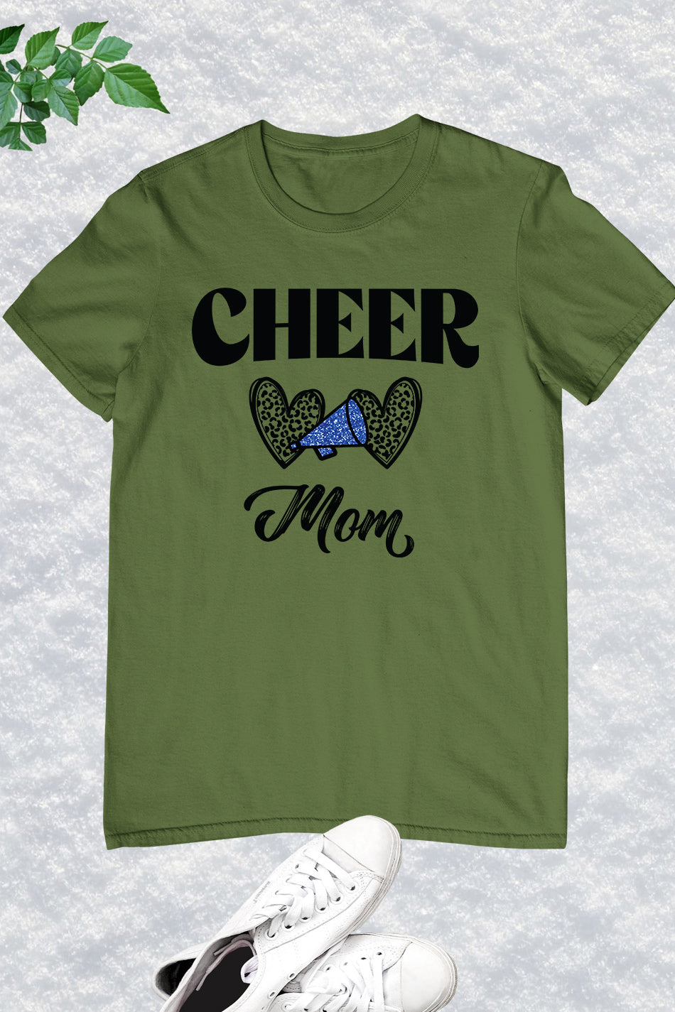 Cheer Mom Leopard Print Shirt