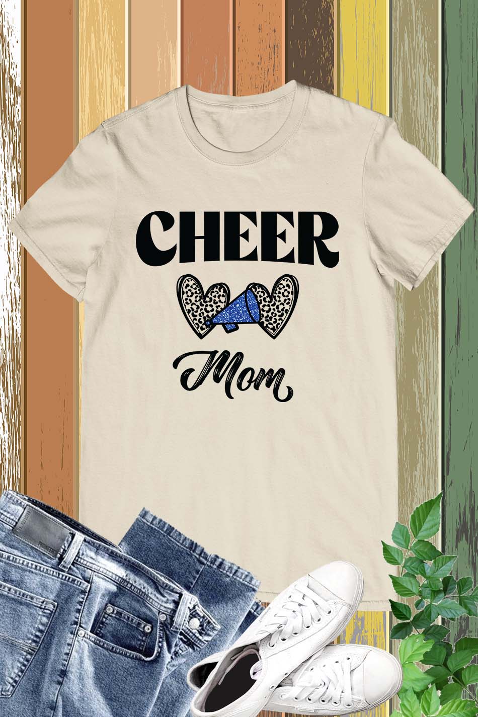 Cheer Mom Leopard Print Shirt