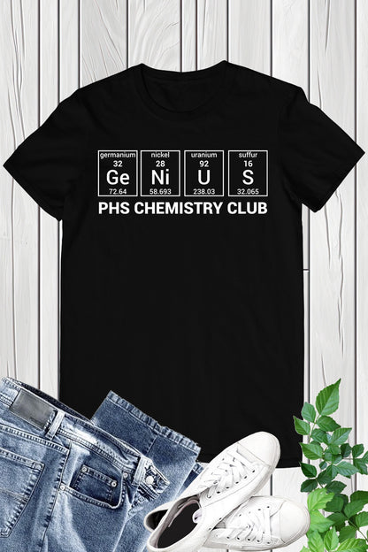 Genius Personalized Chemistry Club Name T Shirt