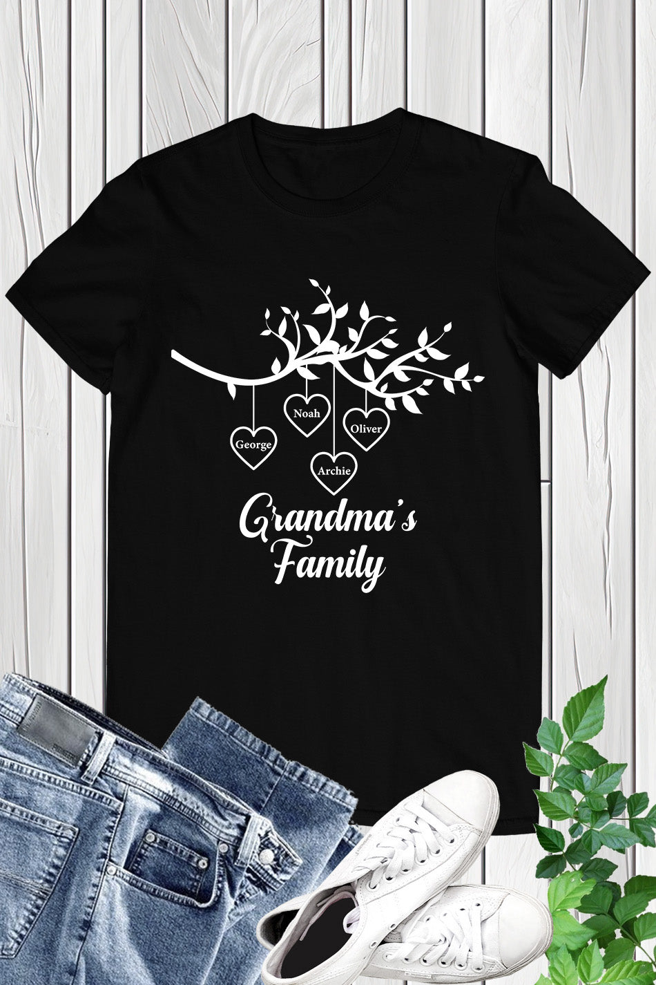 Custom Grandma's Family T Shirt