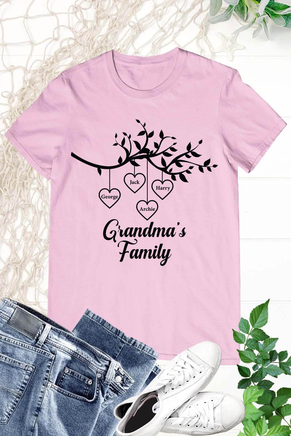 Custom Grandma's Family T Shirt