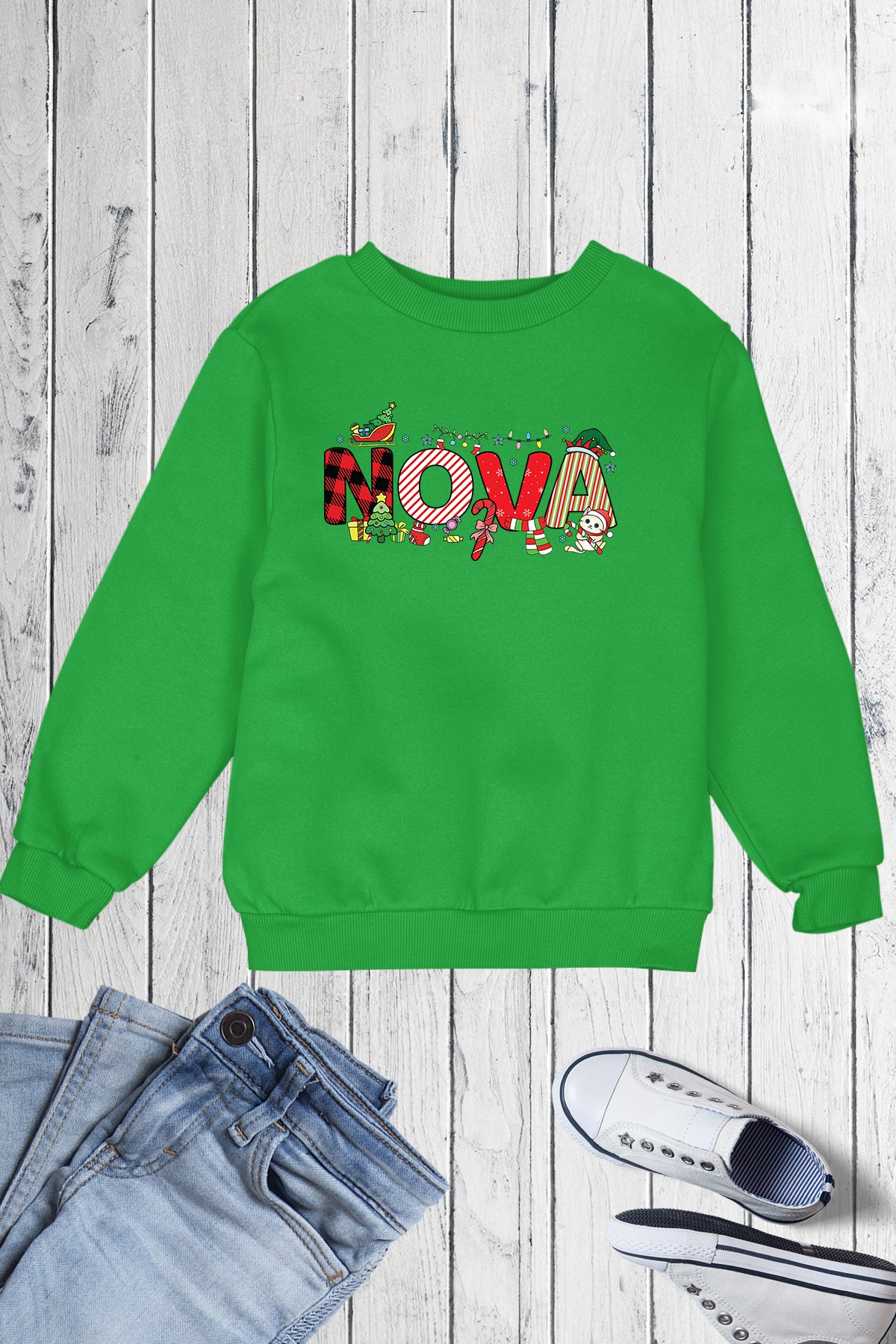 Personalized Girls Christmas T Shirt With Name