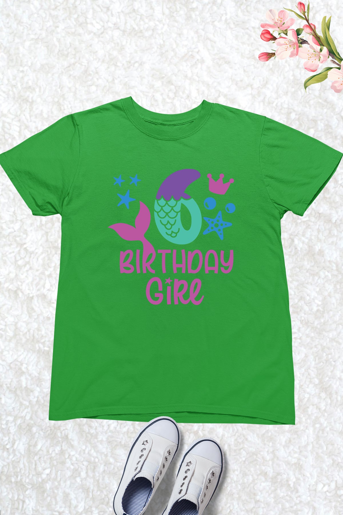 Mermaid 6th Birthday Girl Shirts