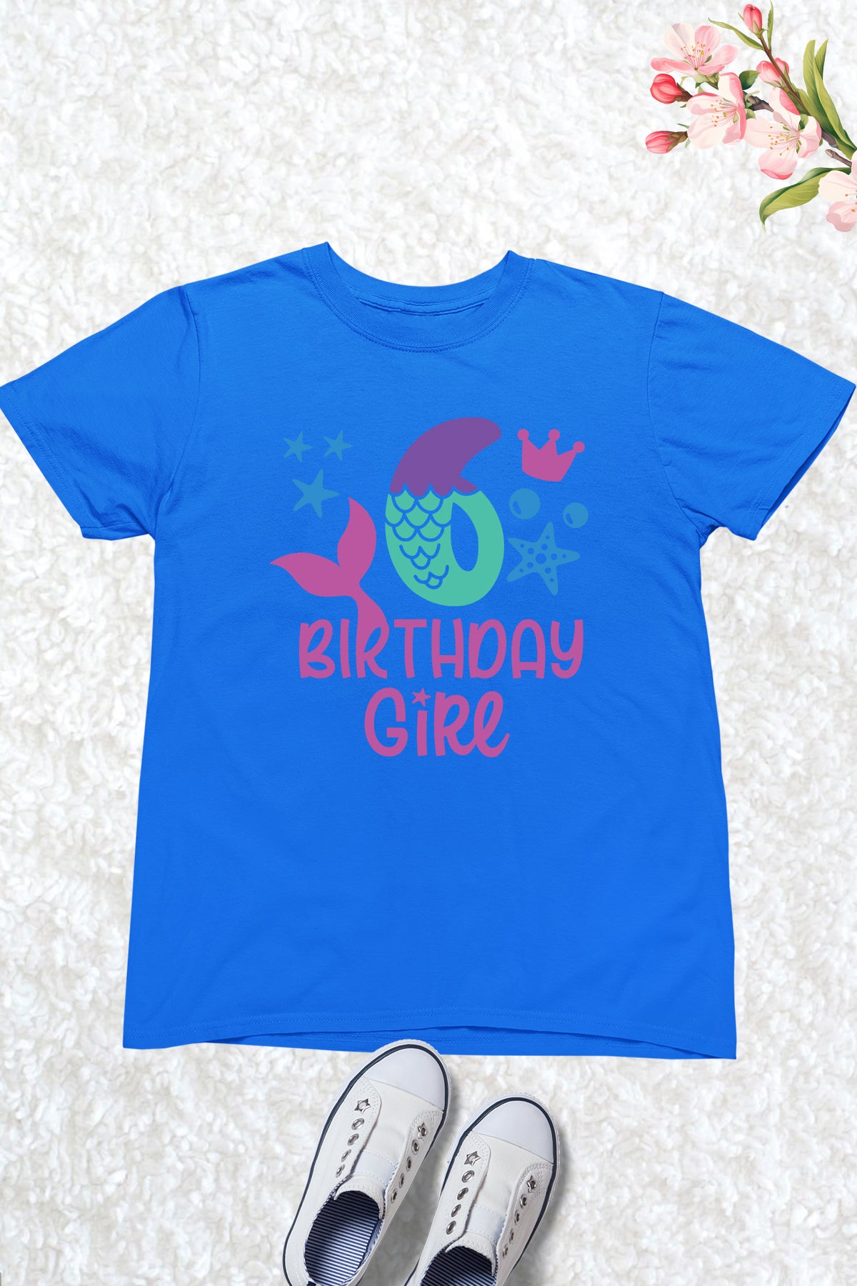 Mermaid 6th Birthday Girl Shirts