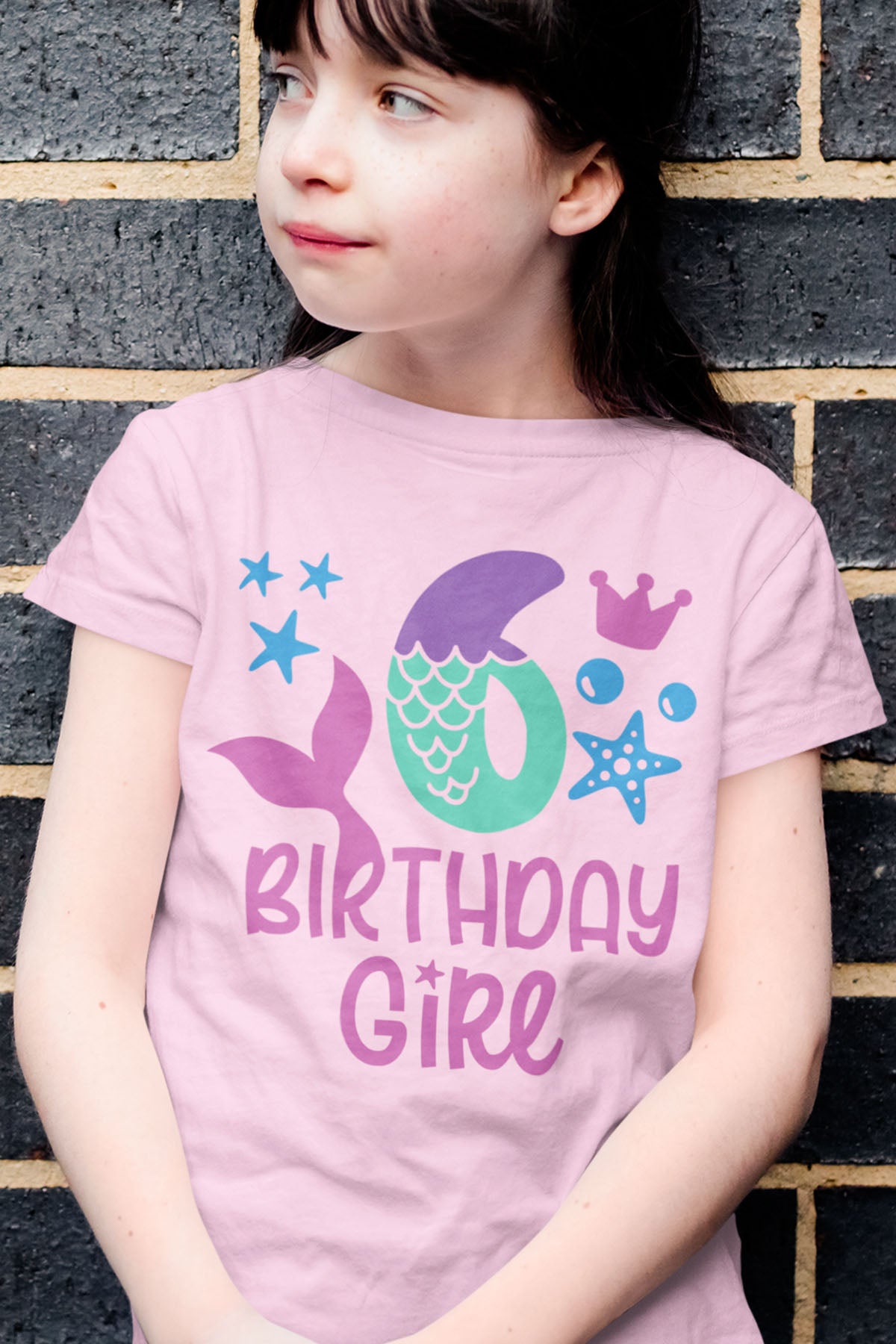 Mermaid 6th Birthday Girl Shirts