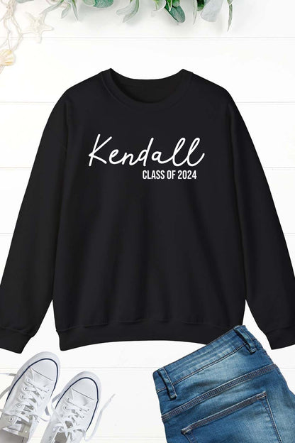 Custom Class of 2024 Graduation Sweatshirt