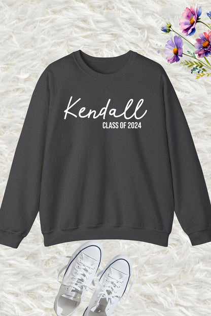 Custom Class of 2024 Graduation Sweatshirt