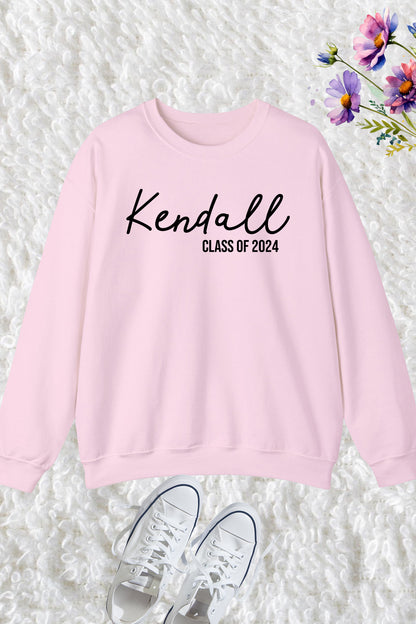 Custom Class of 2024 Graduation Sweatshirt