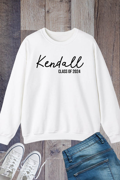 Custom Class of 2024 Graduation Sweatshirt