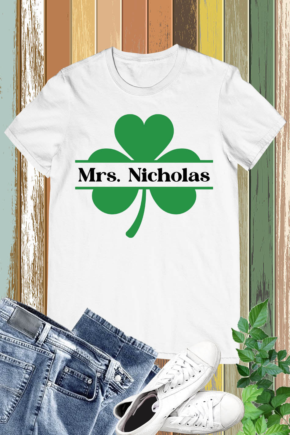 Personalized Lucky Teacher T Shirts