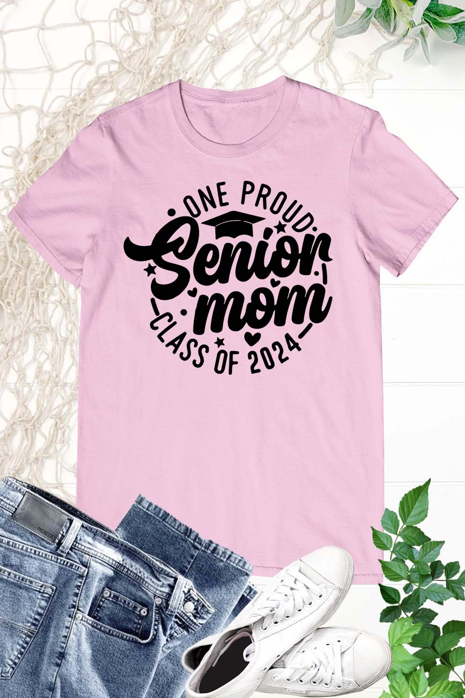 One Proud Senior Mom Class Of 2024 Graduation Mom Shirt