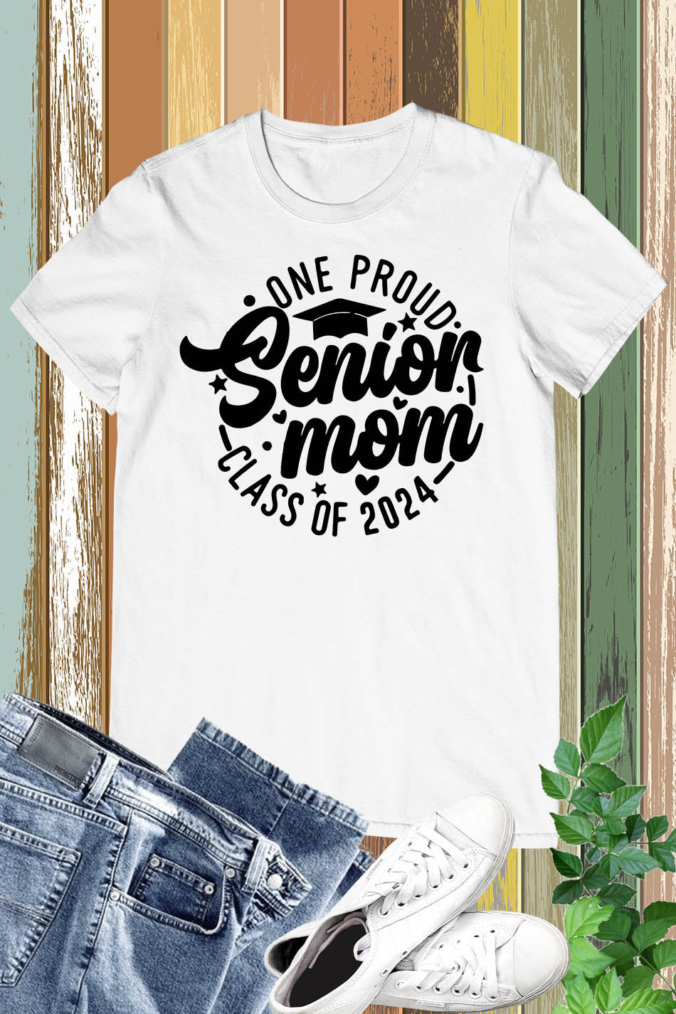 One Proud Senior Mom Class Of 2024 Graduation Mom Shirt