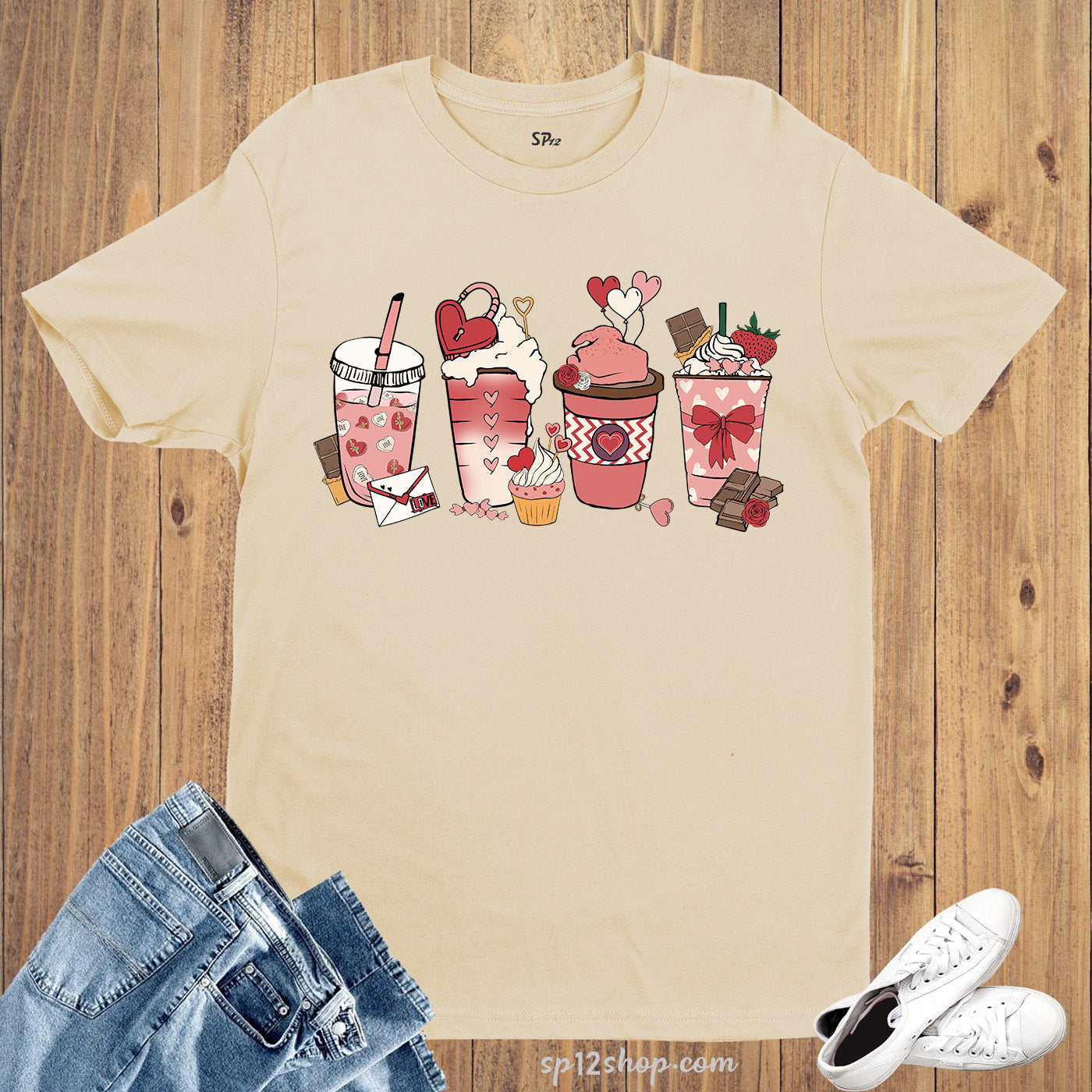 Valentine's Day Coffee Lover Family T Shirt