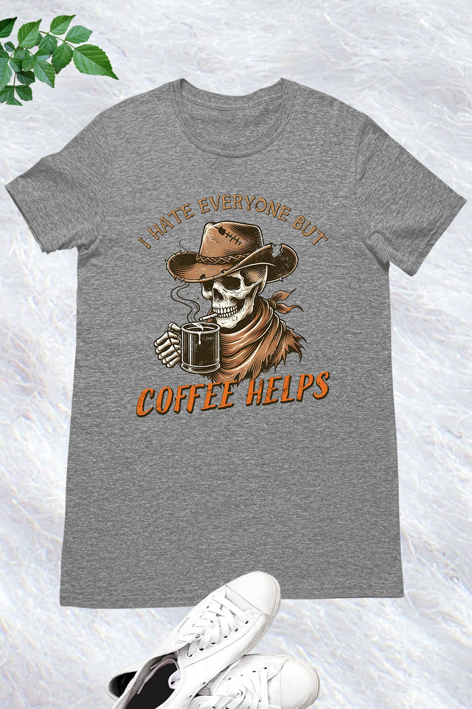 Western Halloween Sarcastic Coffee Shirt