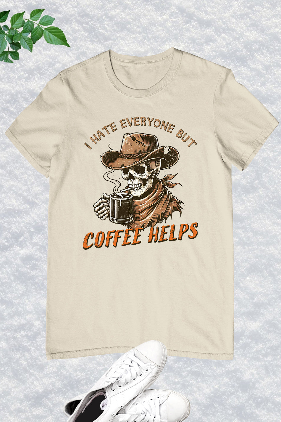 Western Halloween Sarcastic Coffee Shirt