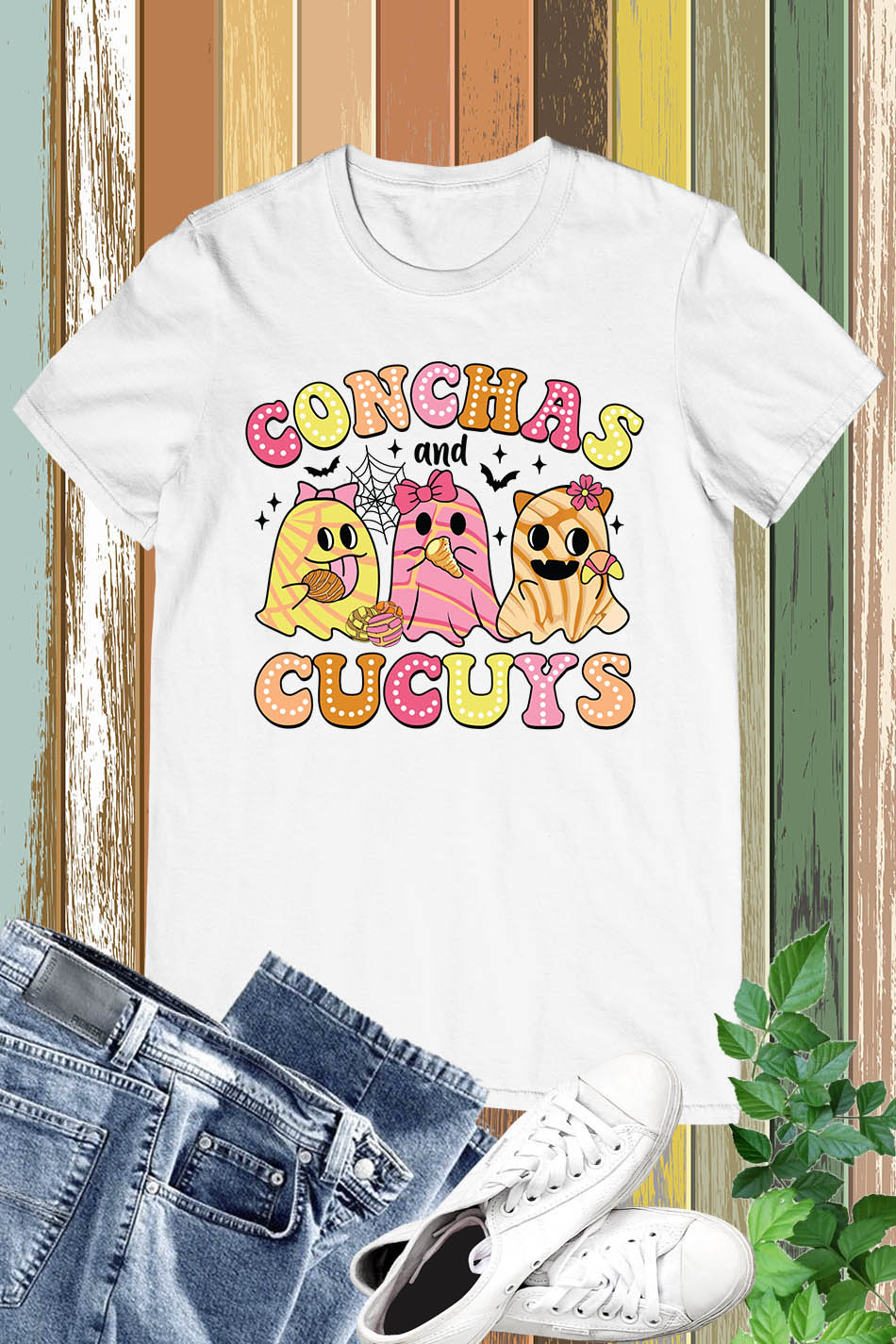 Conchas and Cucuys Ghost Halloween Shirt