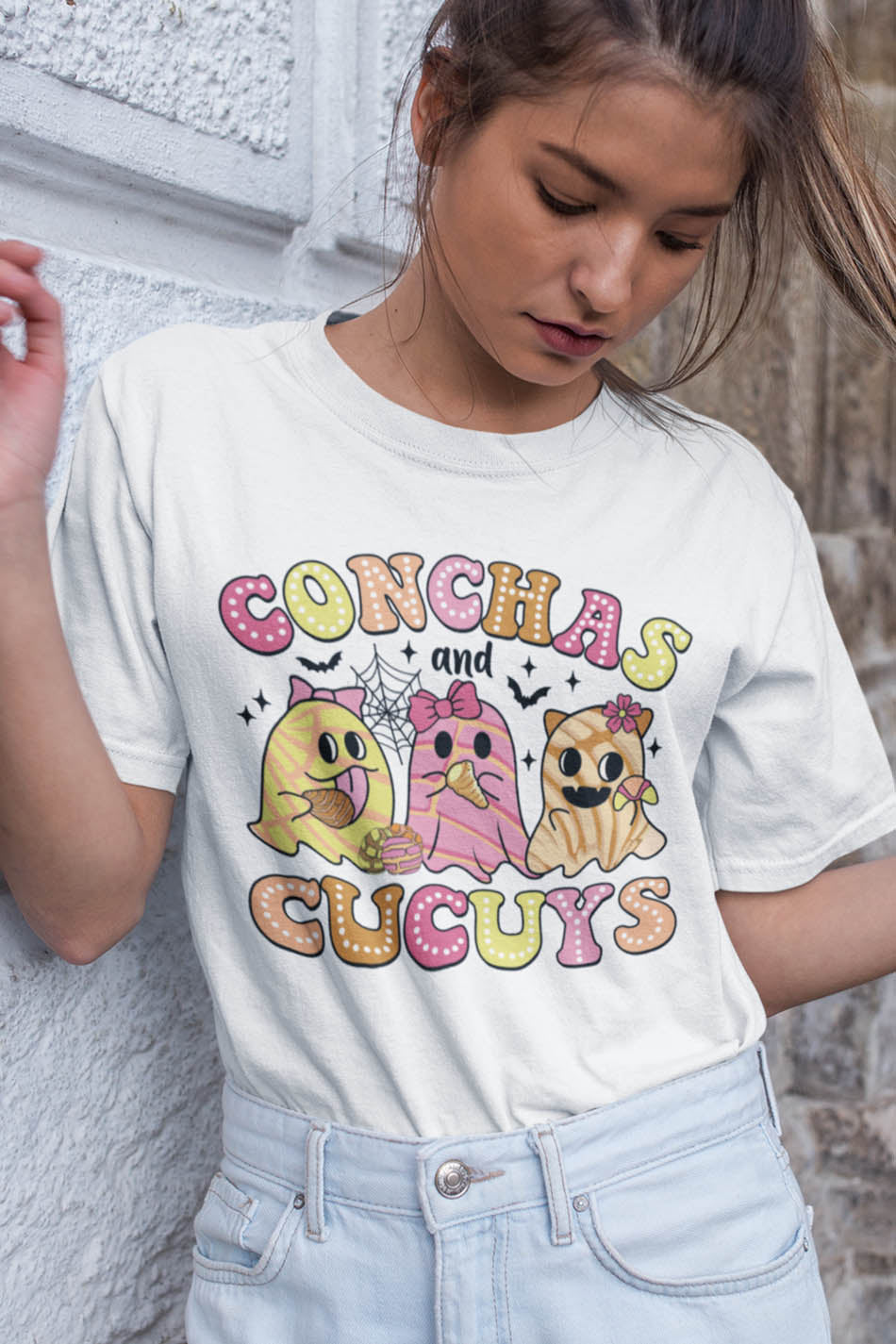 Conchas and Cucuys Ghost Halloween Shirt