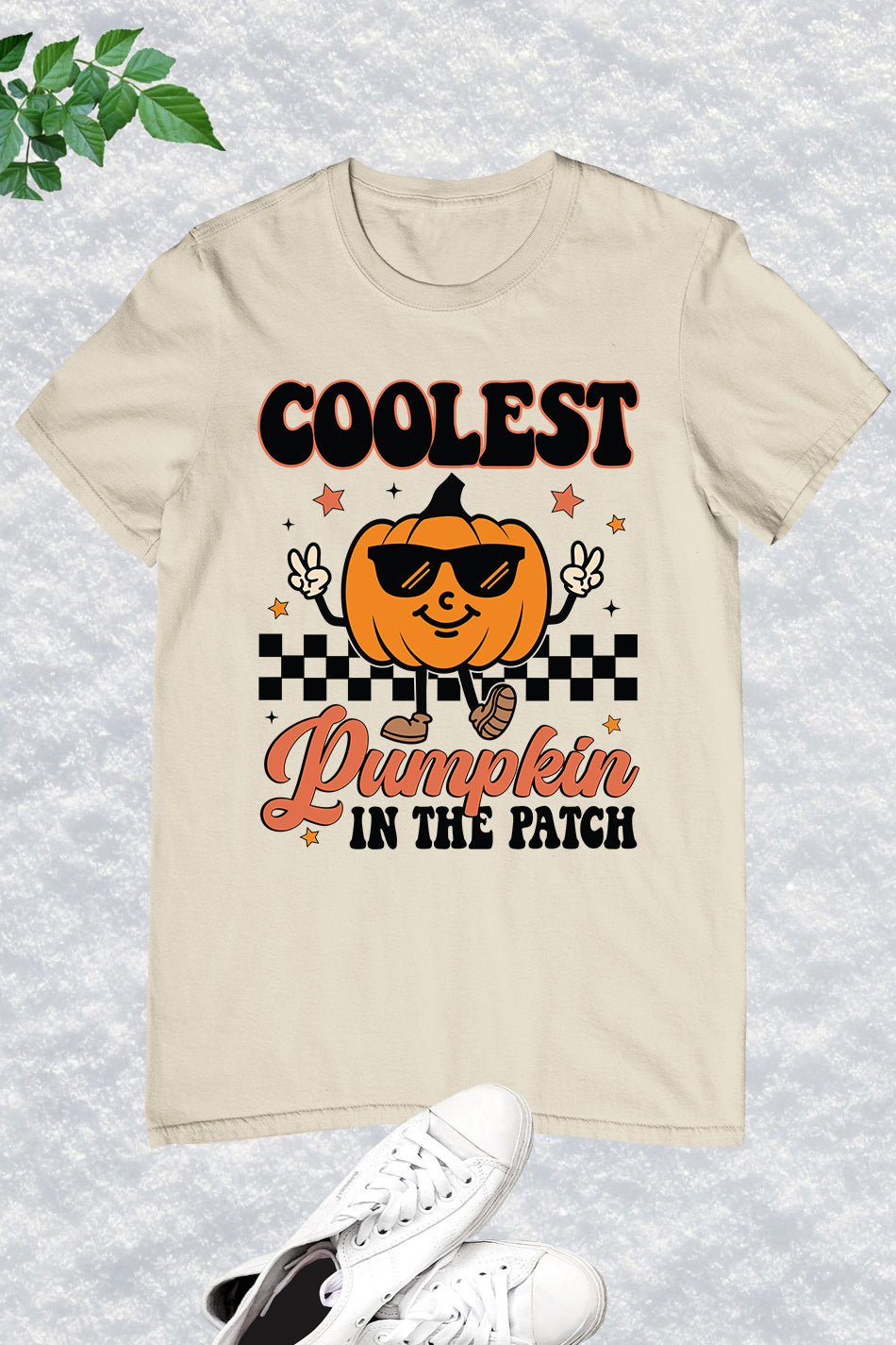 Coolest Pumpkin in The Patch Retro Halloween Boy Shirt